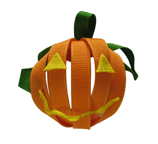 Jack-O-Lantern Bow-Halloween, Jack, Pumpkin